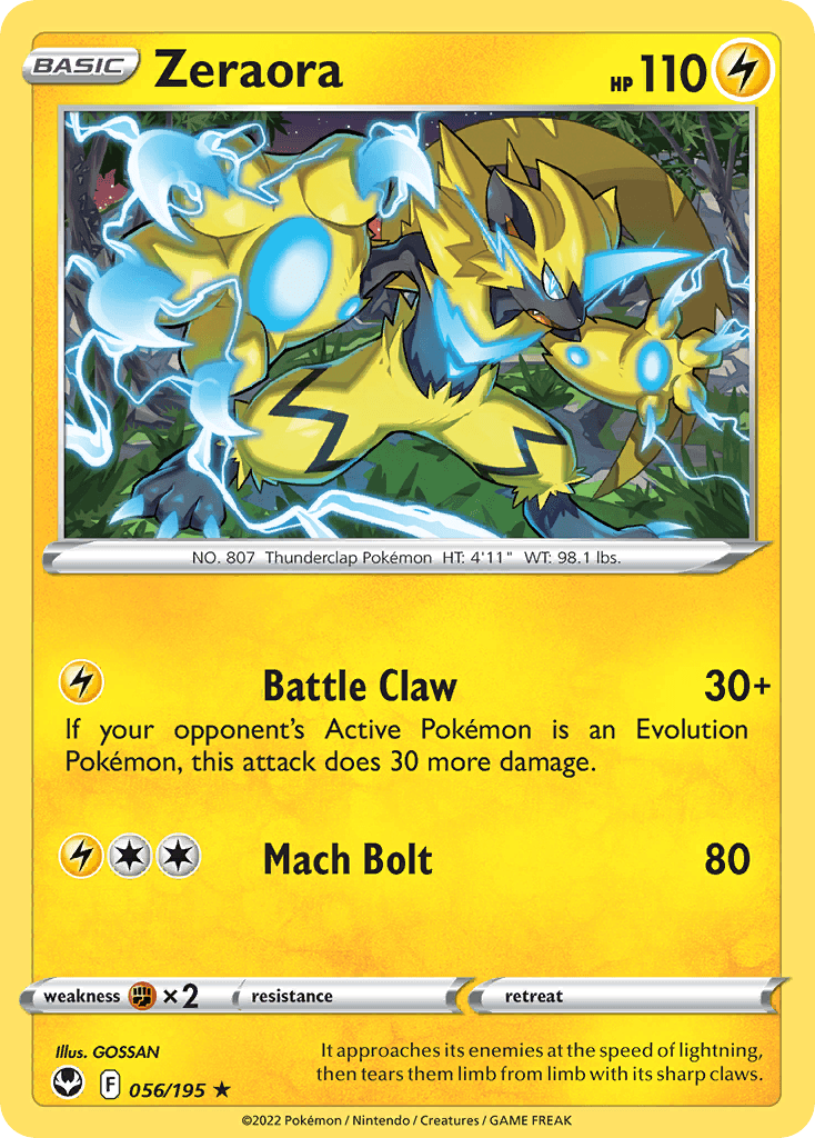 Zeraora from Silver Tempest