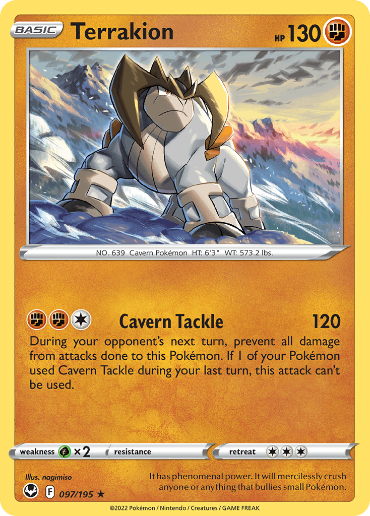 Terrakion from Silver Tempest