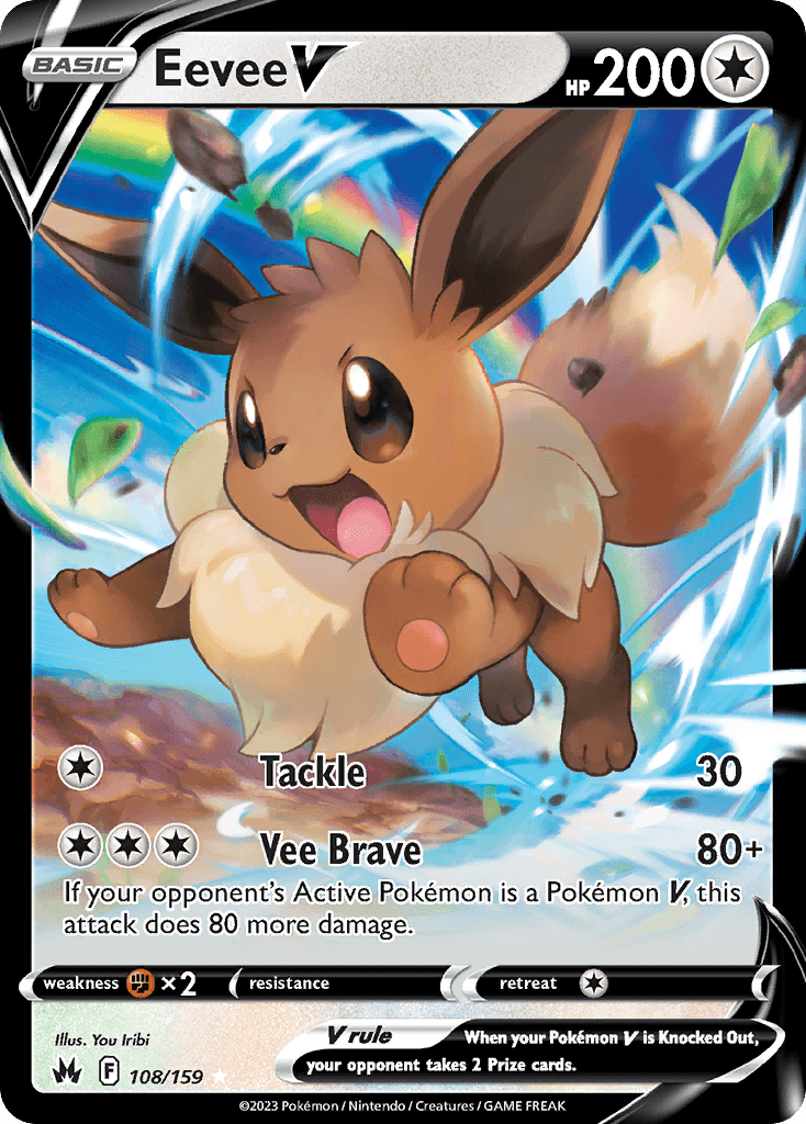 Eevee V from Crown Zenith