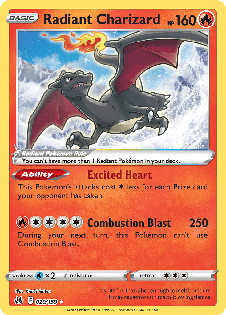 Radiant Charizard from Crown Zenith