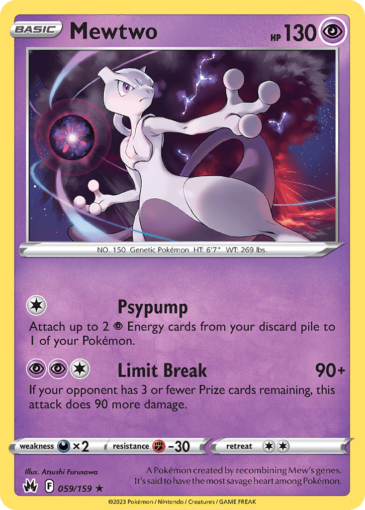 Mewtwo from Crown Zenith
