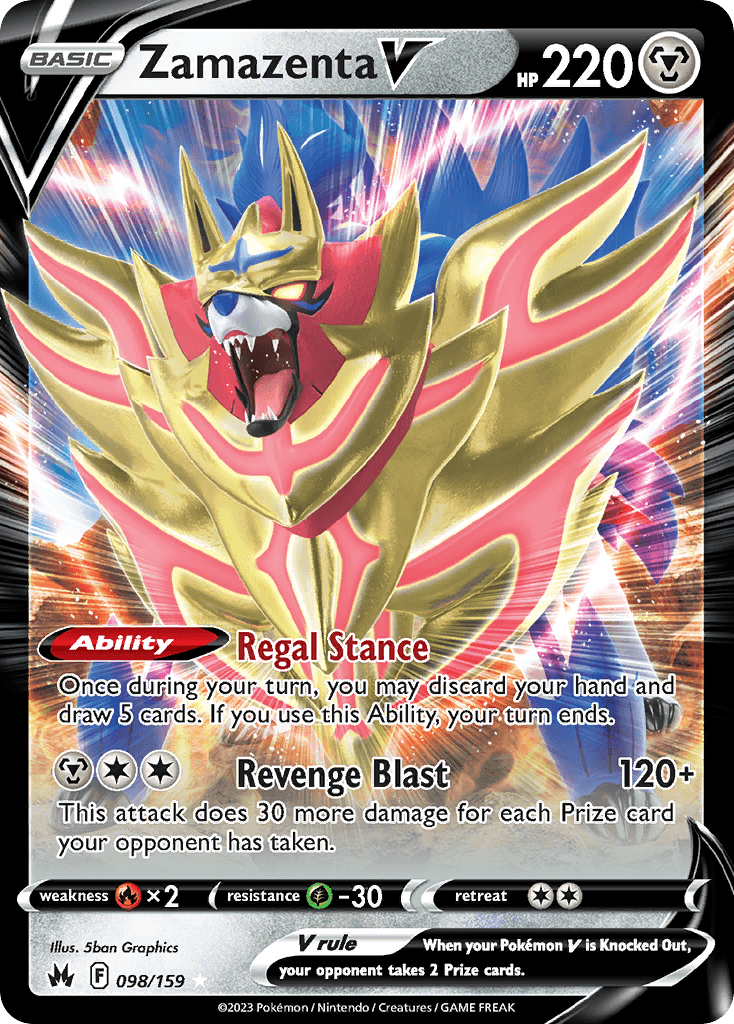 Zamazenta V from Crown Zenith