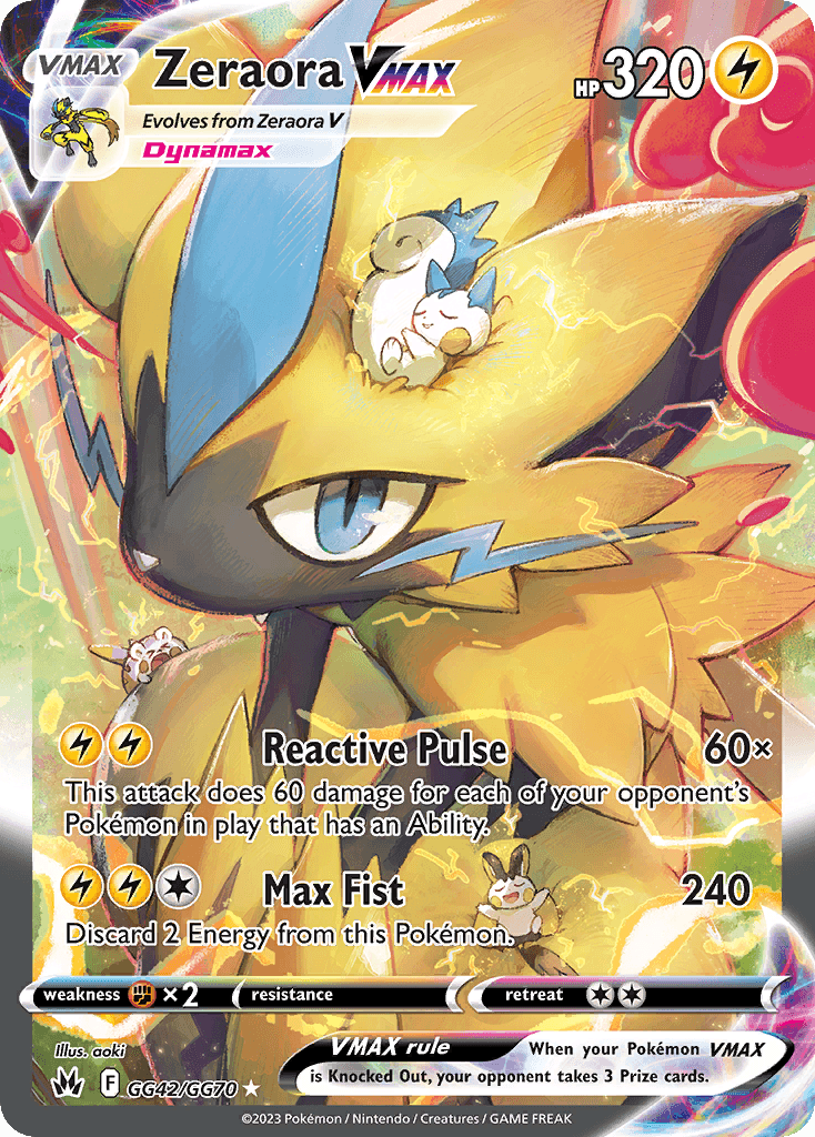 Zeraora VMAX from Crown Zenith Galarian Gallery
