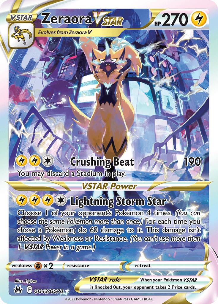 Zeraora VSTAR from Crown Zenith Galarian Gallery