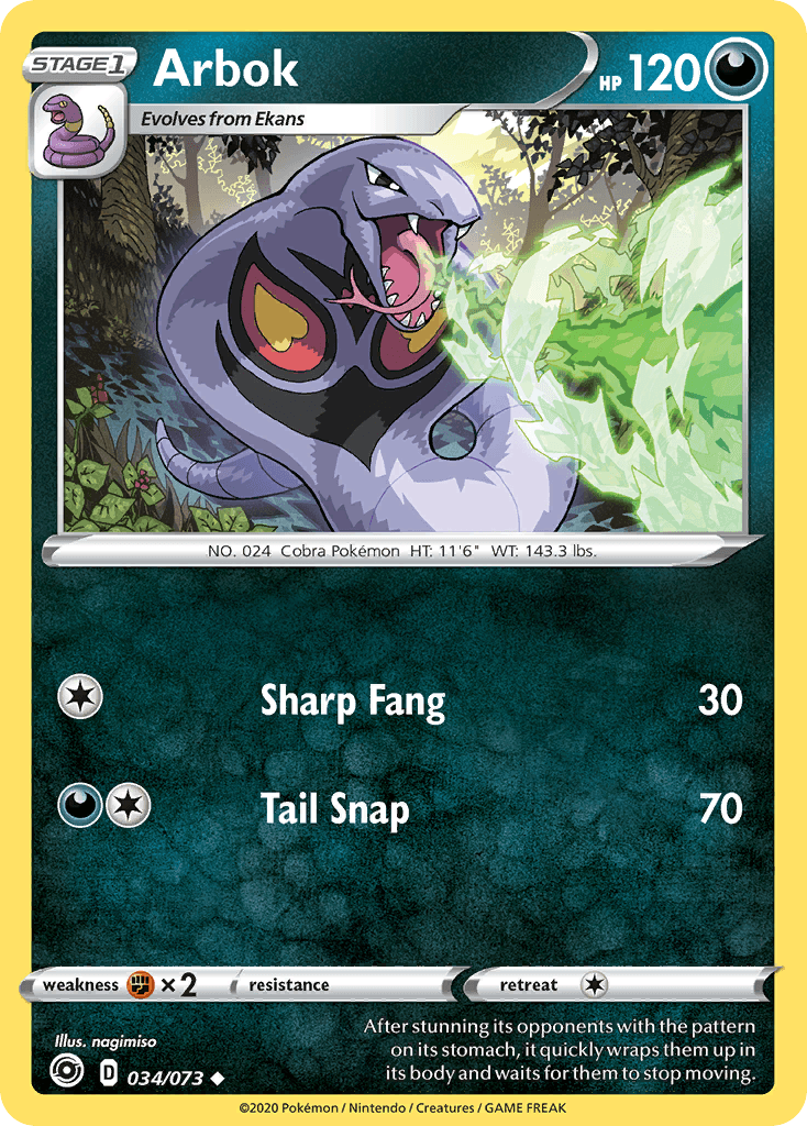 Arbok from Champion's Path