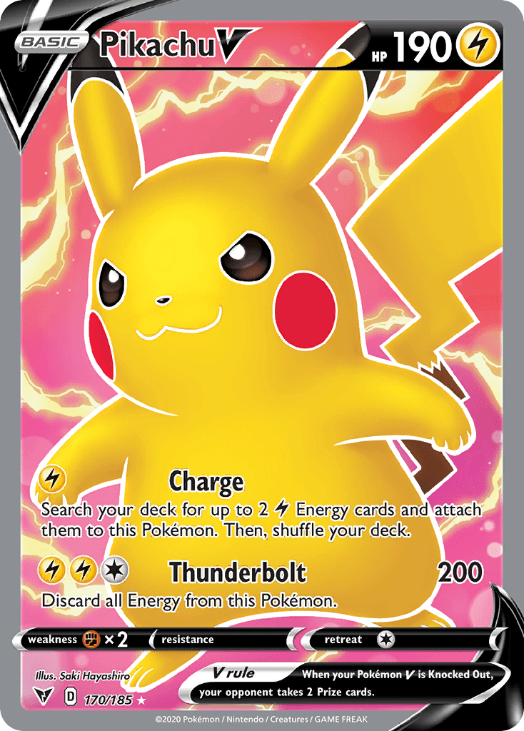 Pikachu V from Vivid Voltage