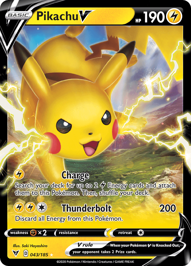 Pikachu V from Vivid Voltage