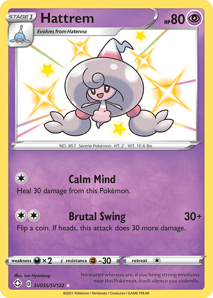 Hattrem from Shining Fates Shiny Vault