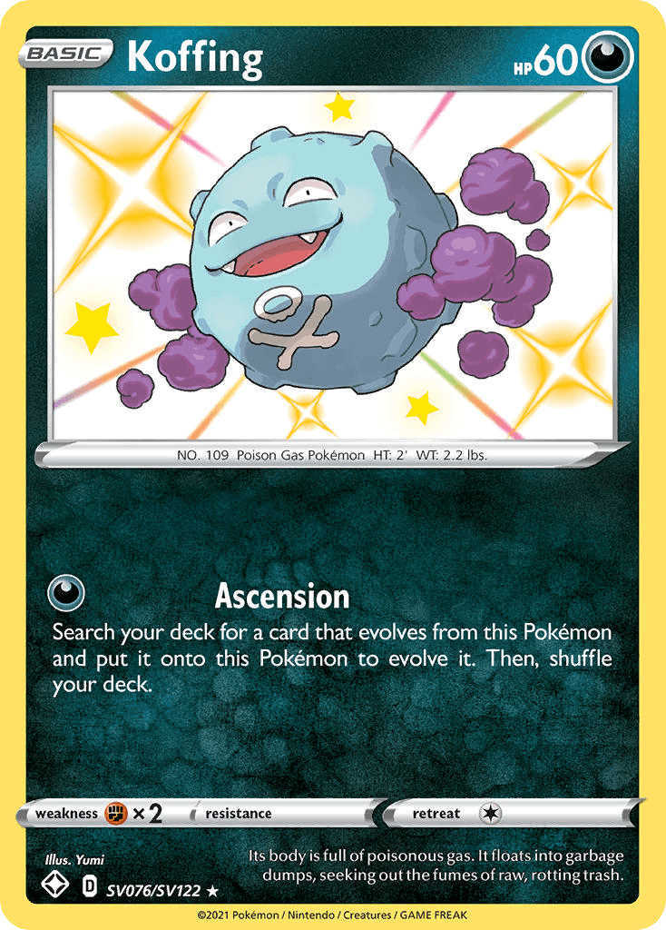 Koffing from Shining Fates Shiny Vault