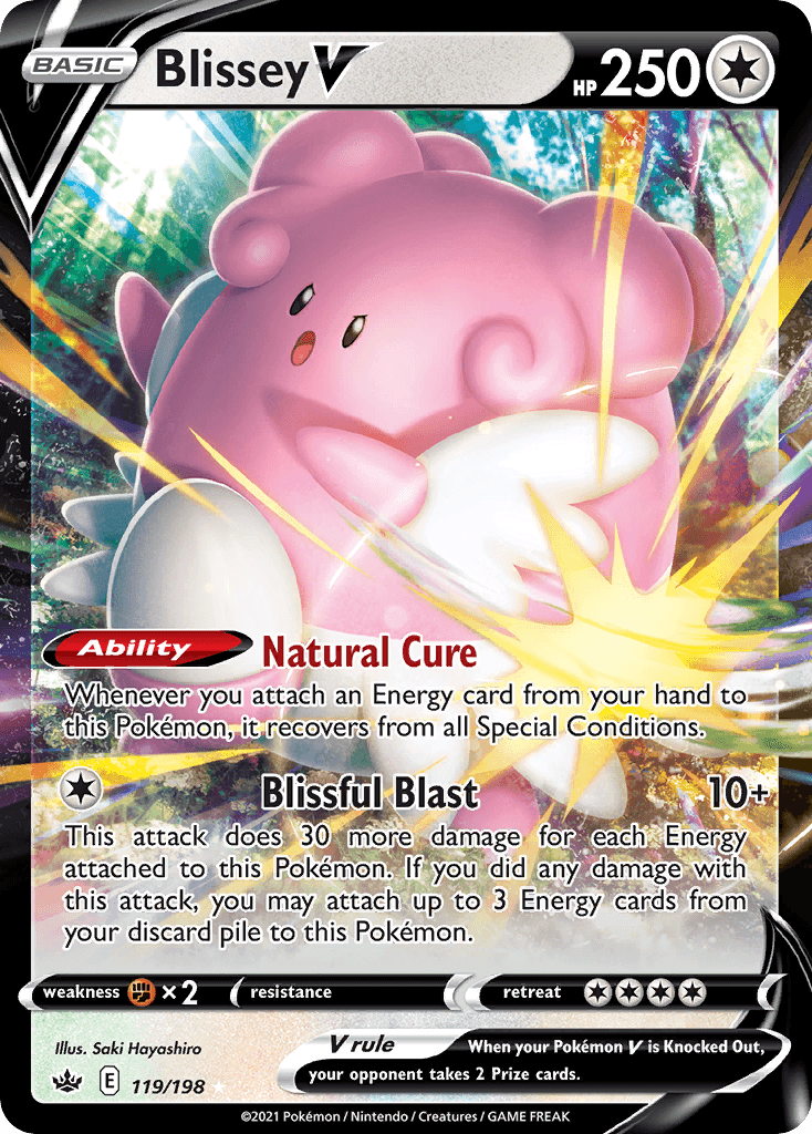 Blissey V from Chilling Reign