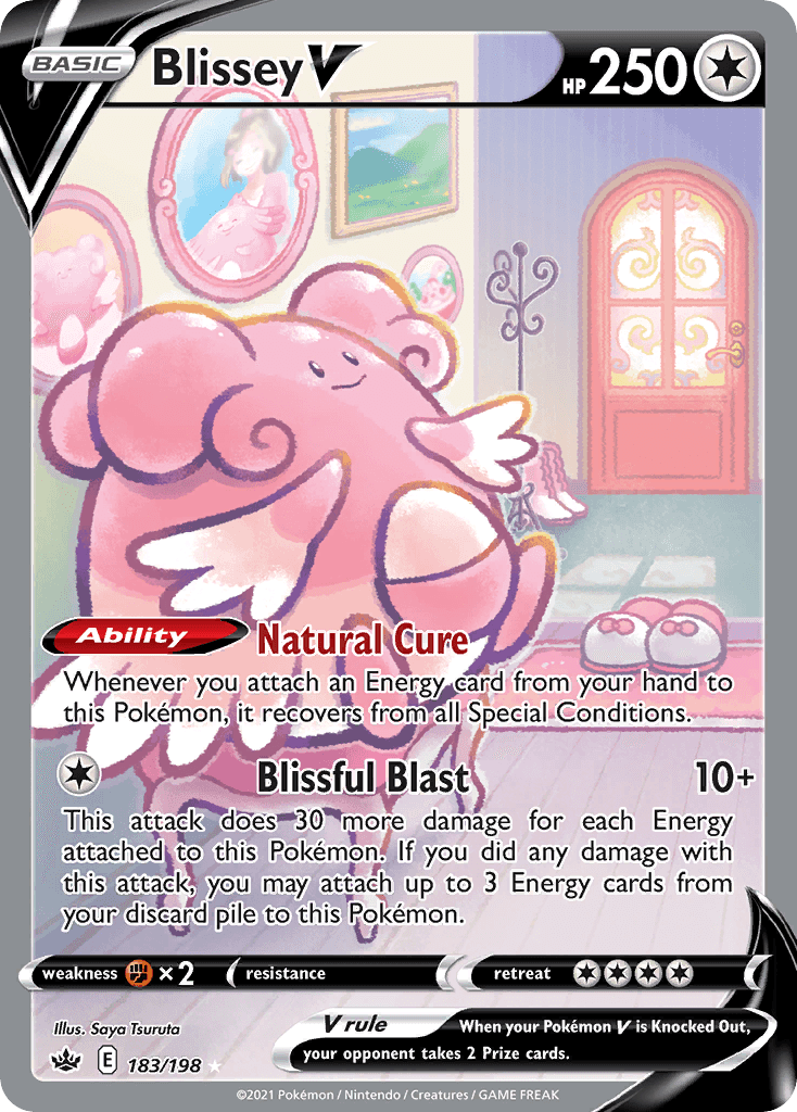 Blissey V from Chilling Reign
