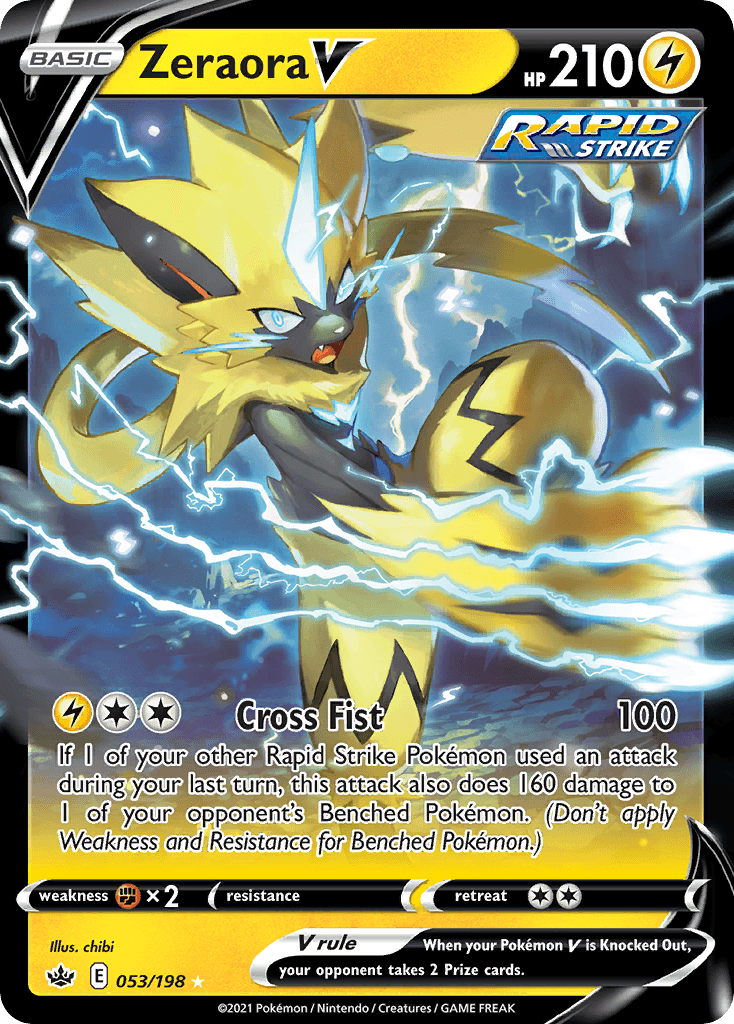 Zeraora V from Chilling Reign