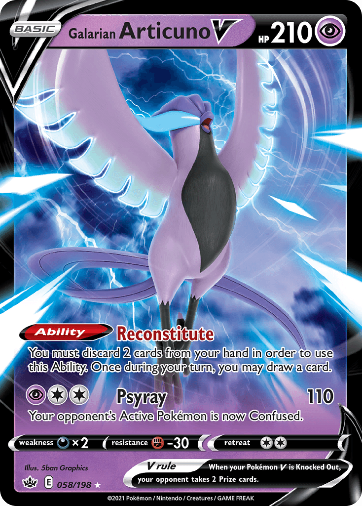 Galarian Articuno V from Chilling Reign