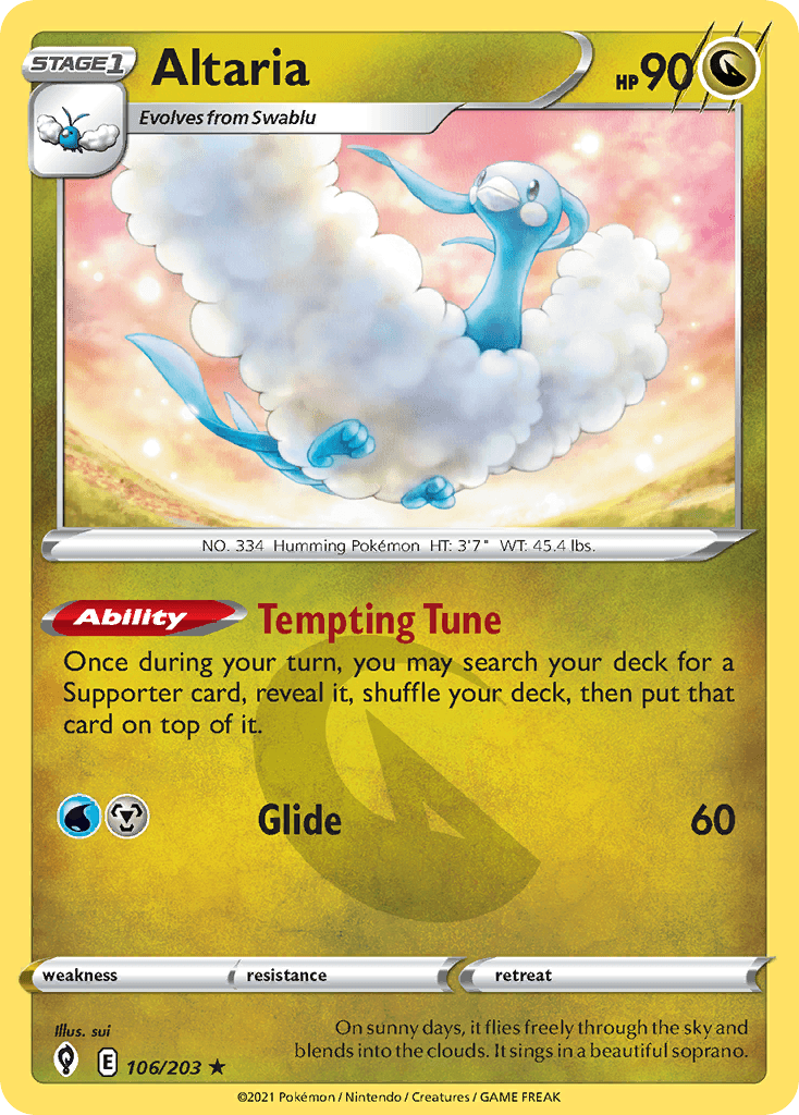 Altaria from Evolving Skies