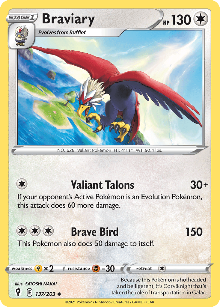 Braviary from Evolving Skies