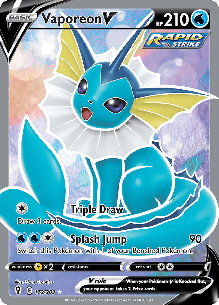 Vaporeon V from Evolving Skies