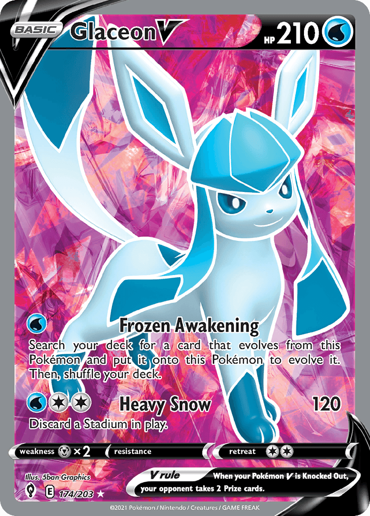 Glaceon V from Evolving Skies