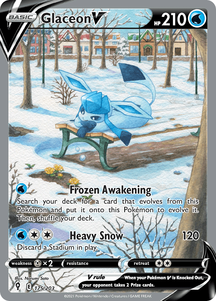Glaceon V from Evolving Skies