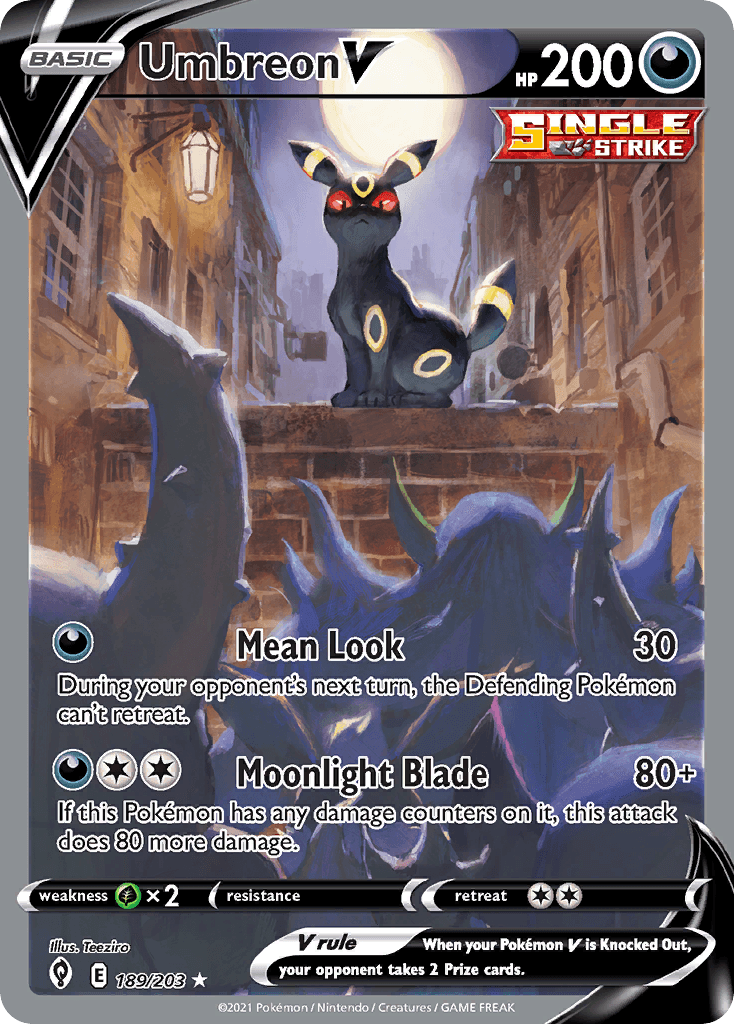 Umbreon V from Evolving Skies