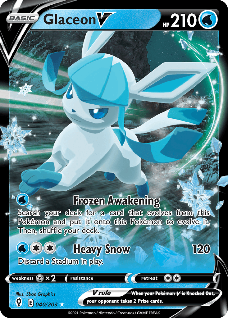 Glaceon V from Evolving Skies