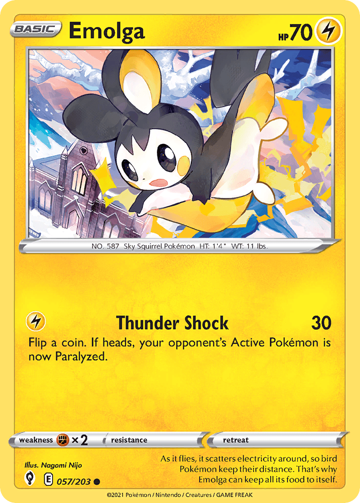 Emolga from Evolving Skies