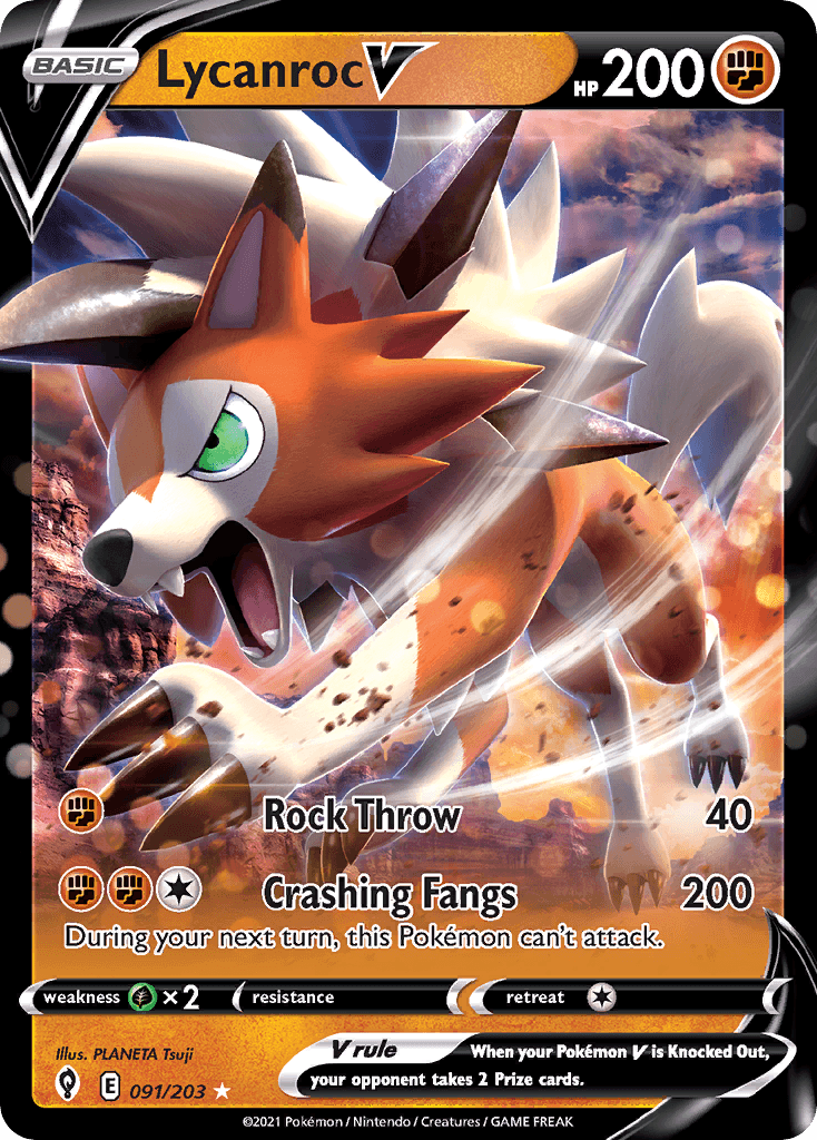 Lycanroc V from Evolving Skies