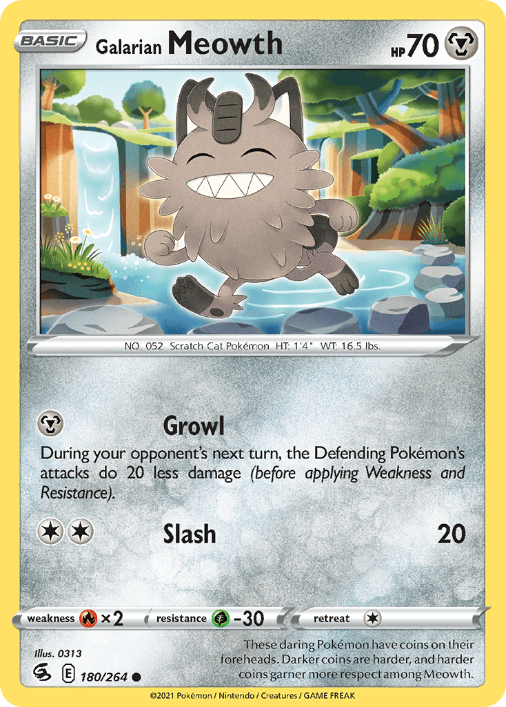 Galarian Meowth from Fusion Strike