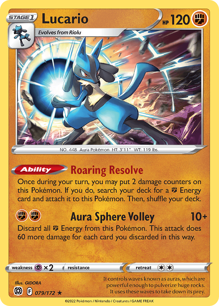 Lucario from Brilliant Stars