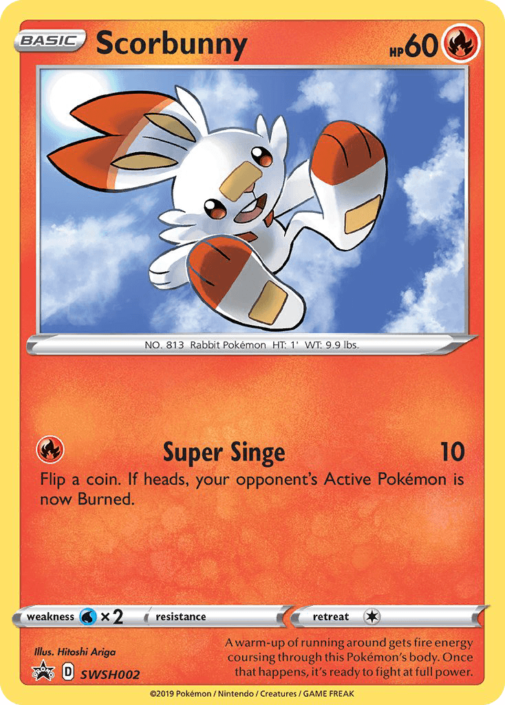 Scorbunny from SWSH Black Star Promos