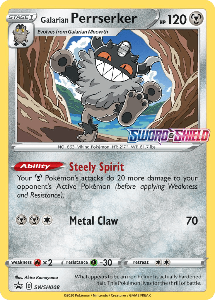Galarian Perrserker from SWSH Black Star Promos