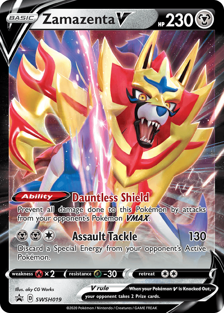 Zamazenta V from SWSH Black Star Promos