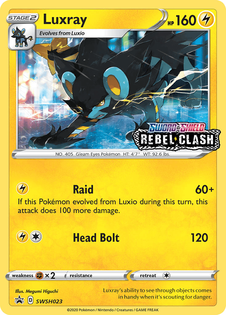 Luxray from SWSH Black Star Promos