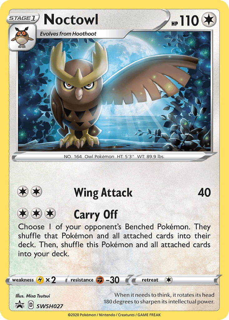 Noctowl from SWSH Black Star Promos