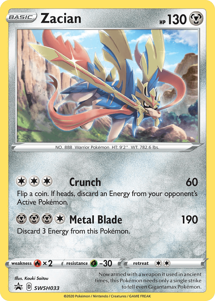 Zacian from SWSH Black Star Promos