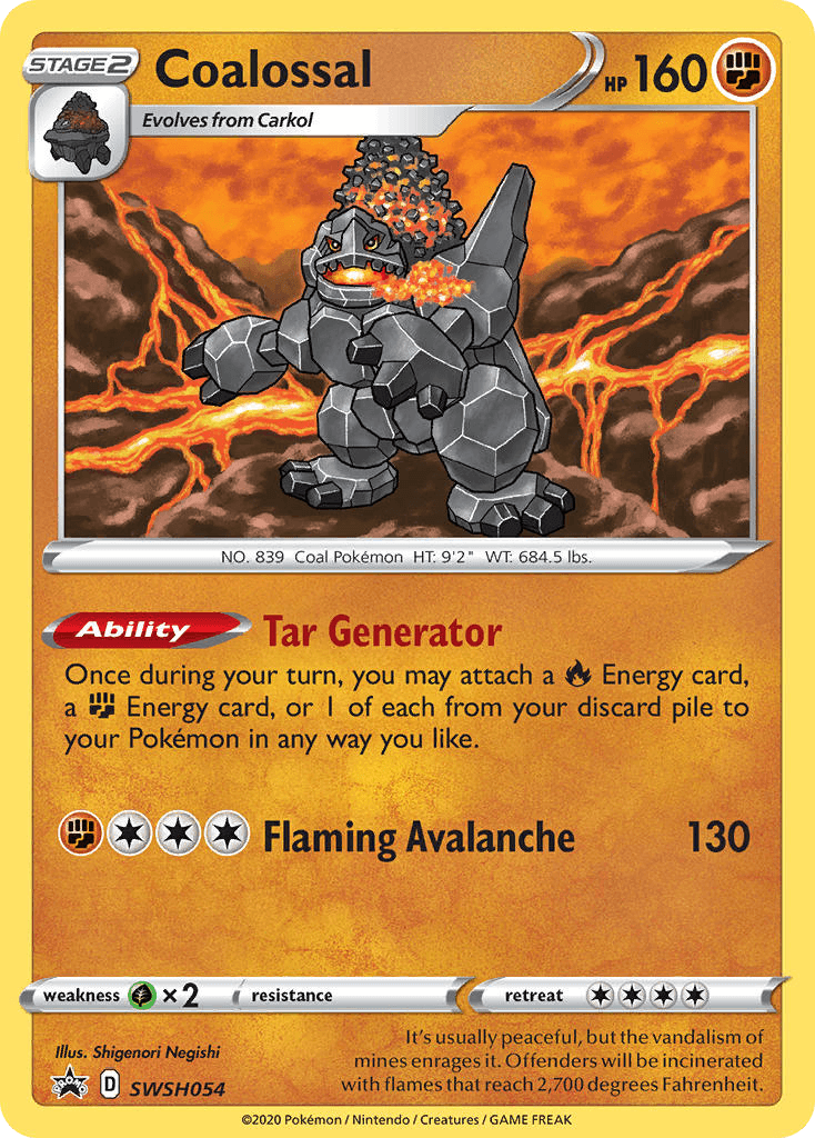Coalossal from SWSH Black Star Promos
