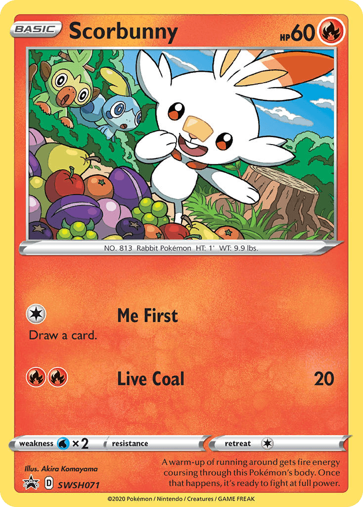 Scorbunny from SWSH Black Star Promos