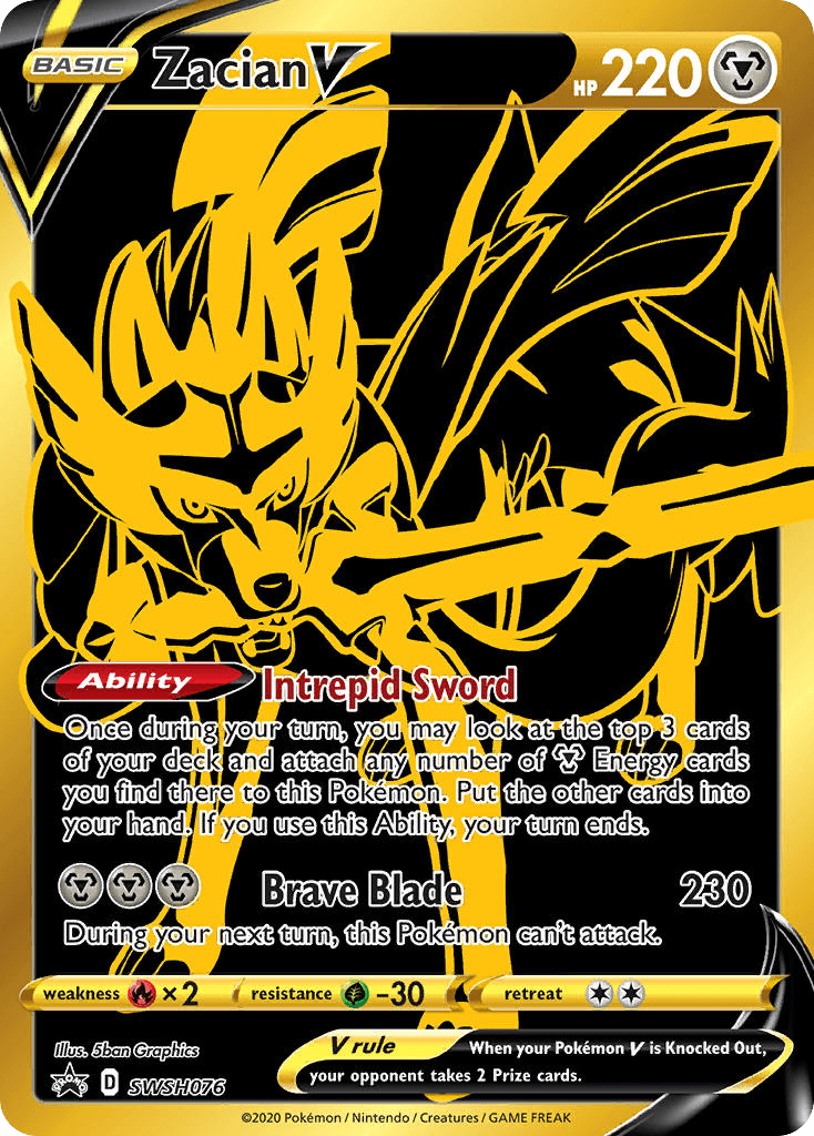 Zacian V from SWSH Black Star Promos