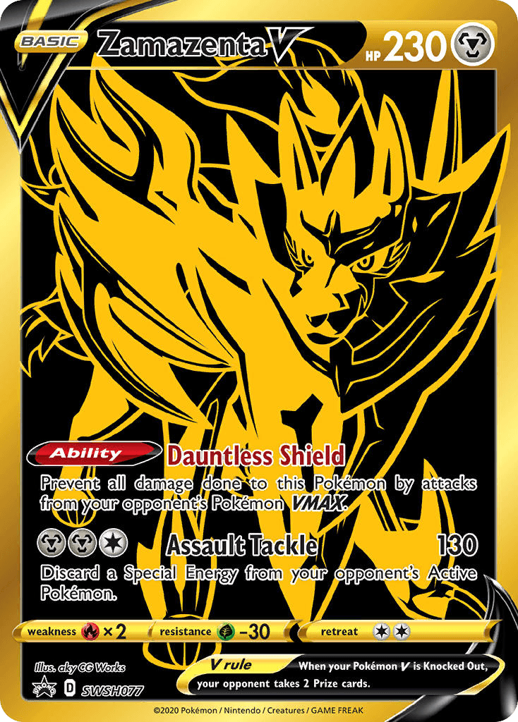 Zamazenta V from SWSH Black Star Promos