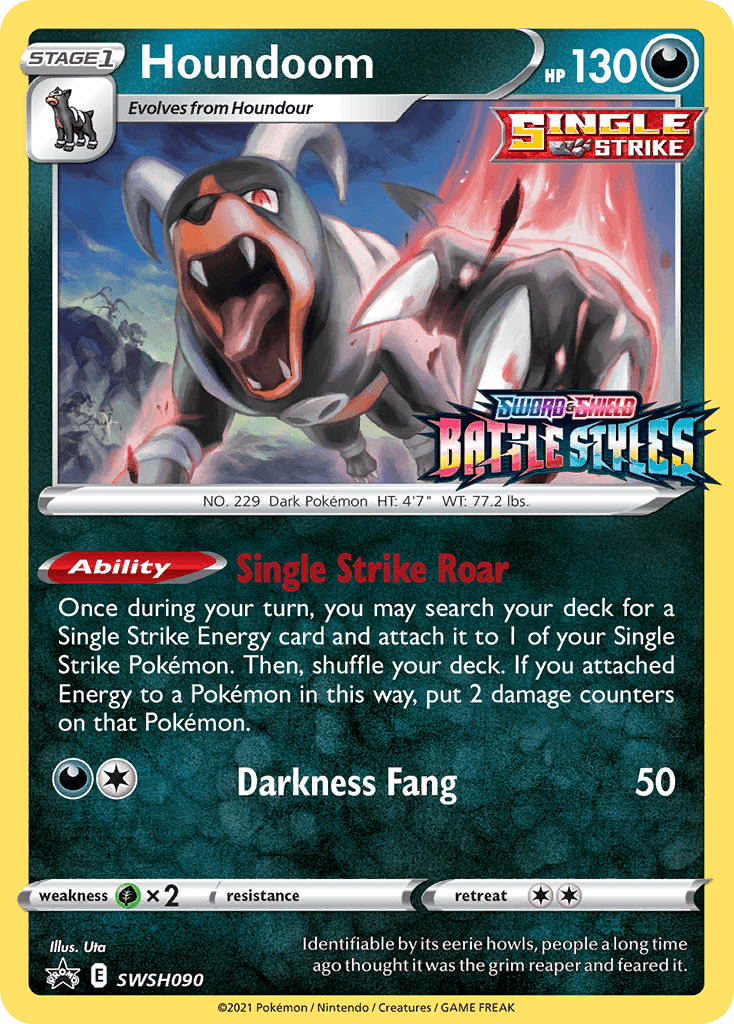 Houndoom from SWSH Black Star Promos