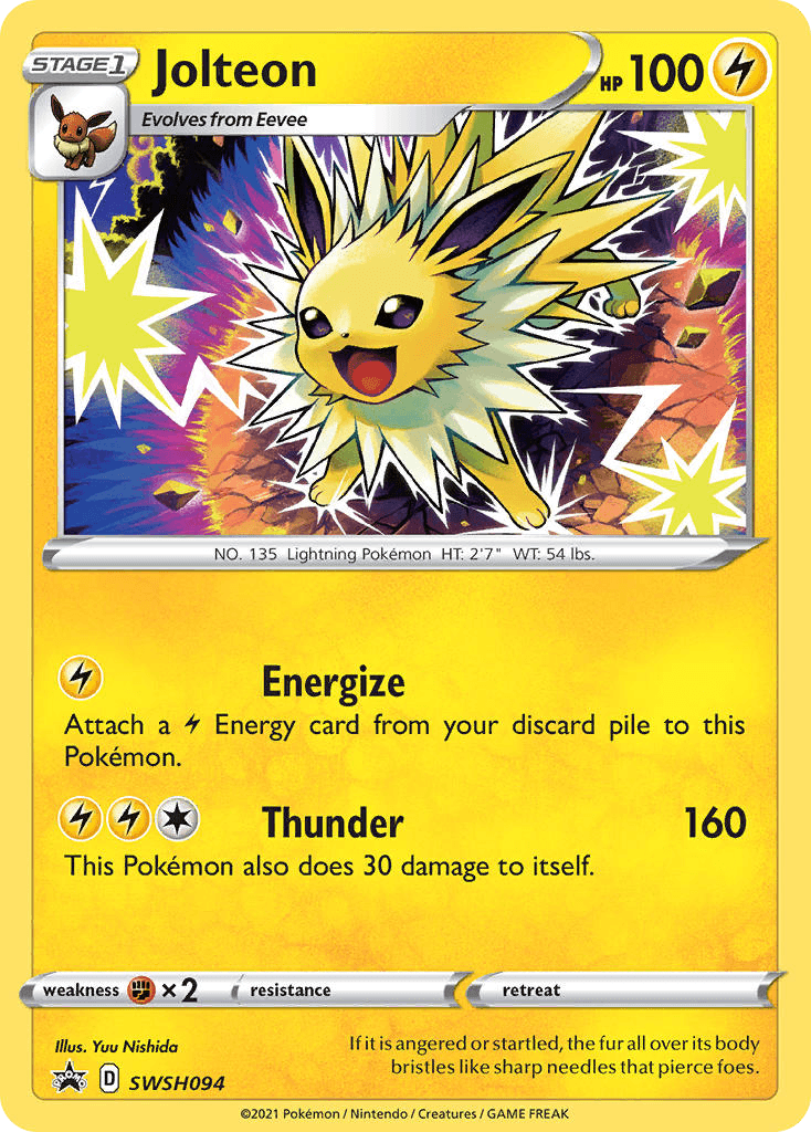 Jolteon from SWSH Black Star Promos