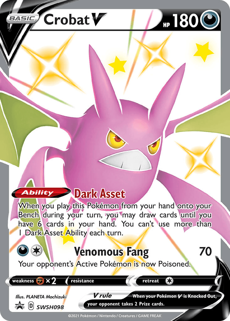 Crobat V from SWSH Black Star Promos