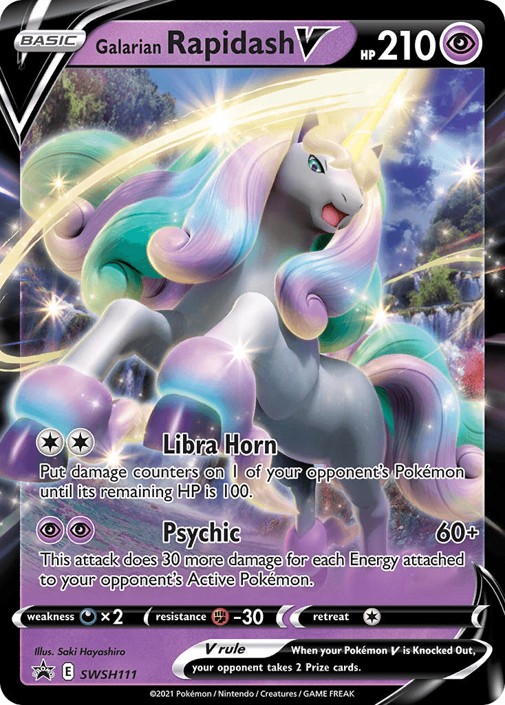 Galarian Rapidash V from SWSH Black Star Promos