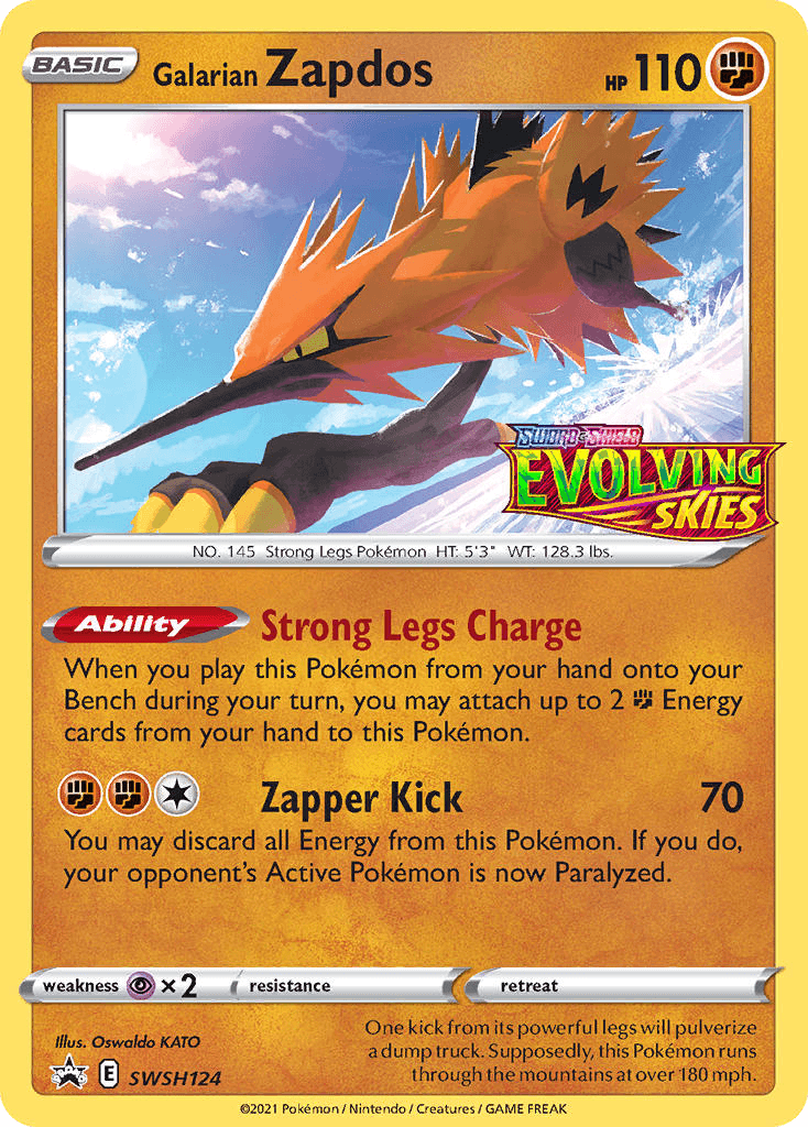 Galarian Zapdos from SWSH Black Star Promos