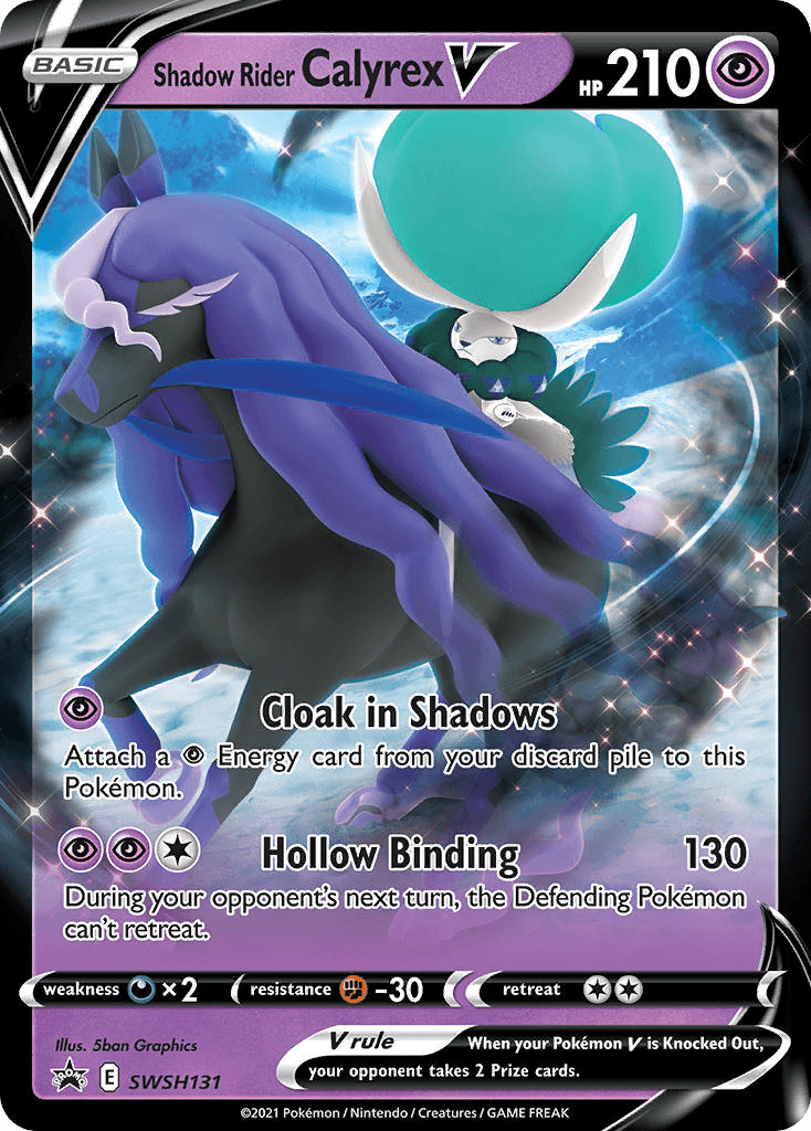 Shadow Rider Calyrex V from SWSH Black Star Promos