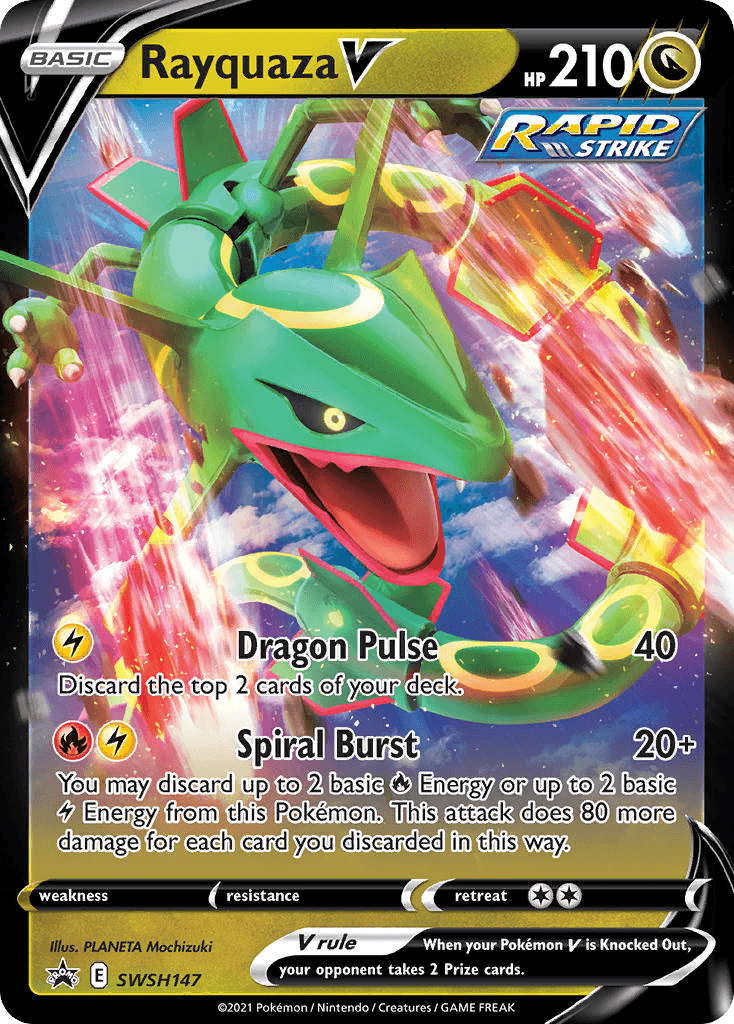 Rayquaza V from SWSH Black Star Promos