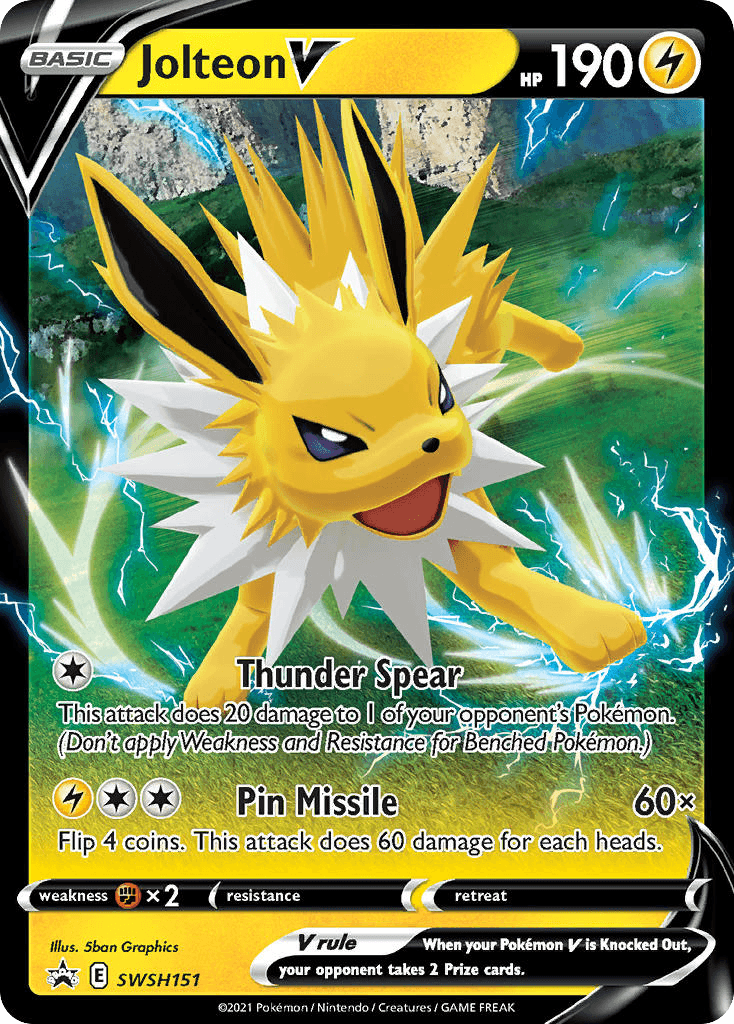 Jolteon V from SWSH Black Star Promos