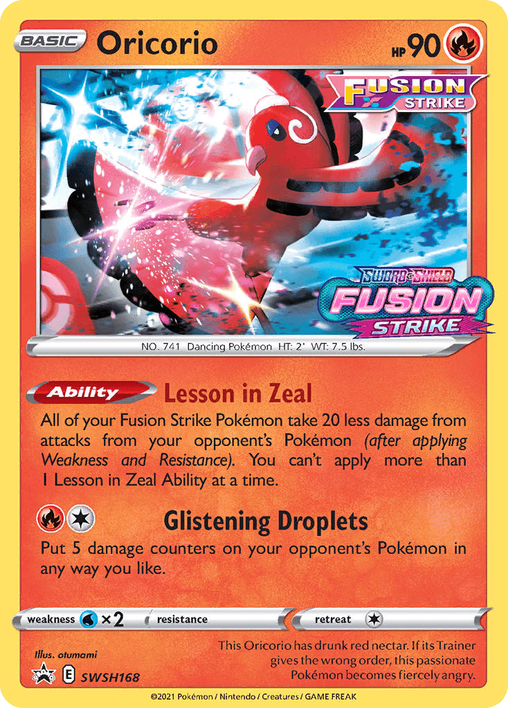 Oricorio from SWSH Black Star Promos