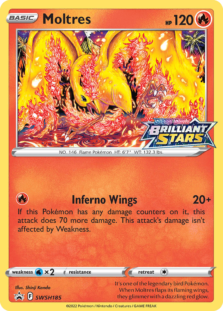 Moltres from SWSH Black Star Promos