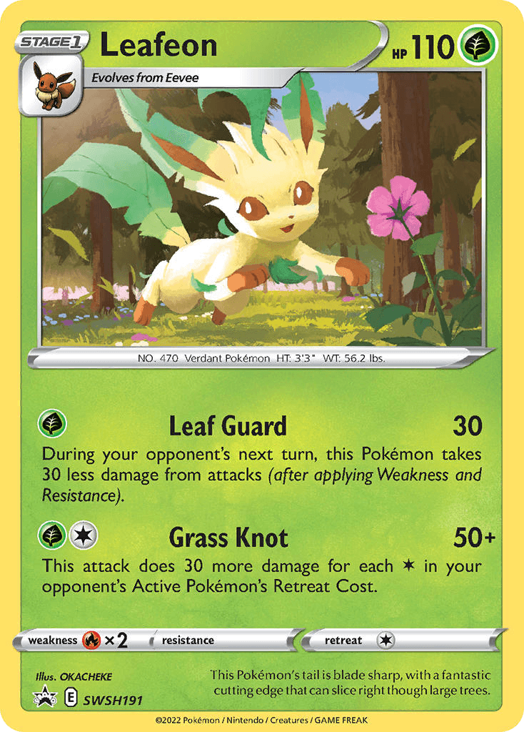 Leafeon from SWSH Black Star Promos