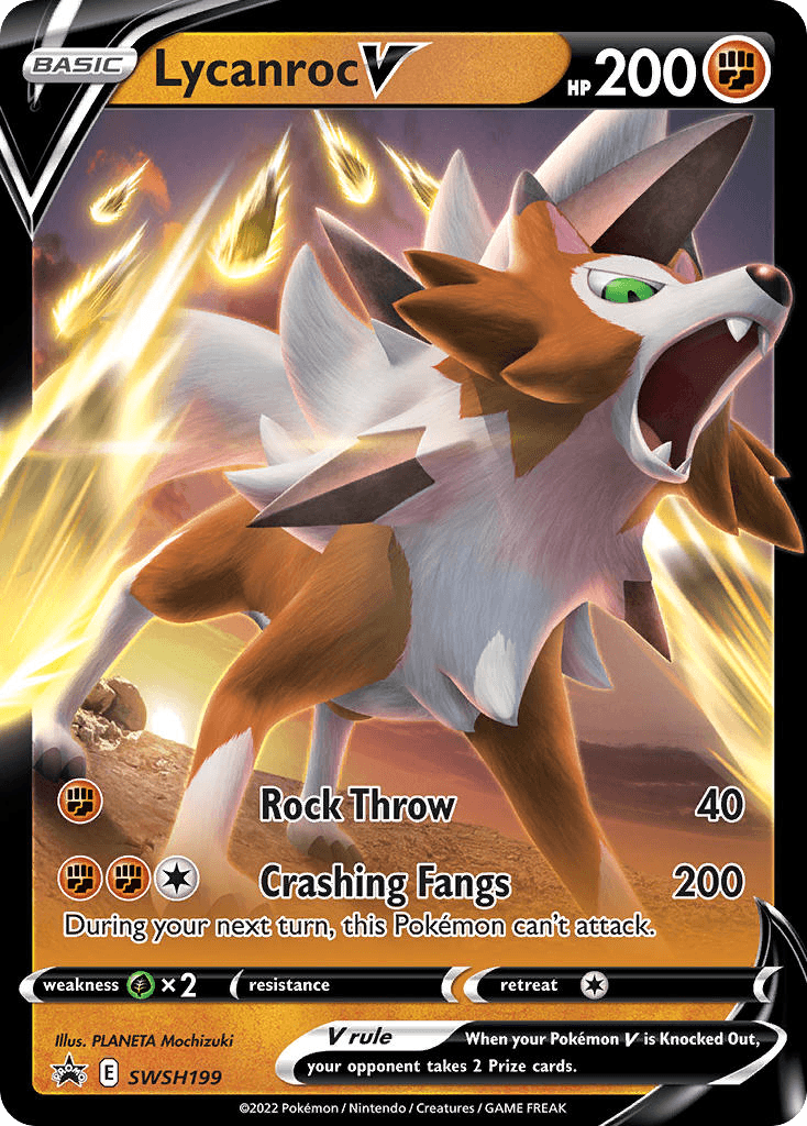 Lycanroc V from SWSH Black Star Promos